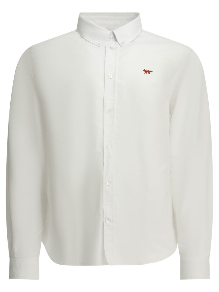 Maison Kitsuné Profile Fox Shirts - Bianco | da30ecfe5642326eb125fa1a8f2cbd67a78b580b
