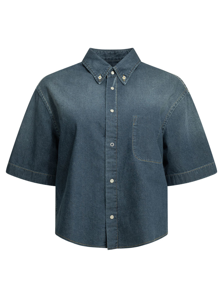 Maison Margiela Casual Denim Shirt Shirts - Blu | eff3db6bbaa4e9ad0c4a045f3b92759386cefc36