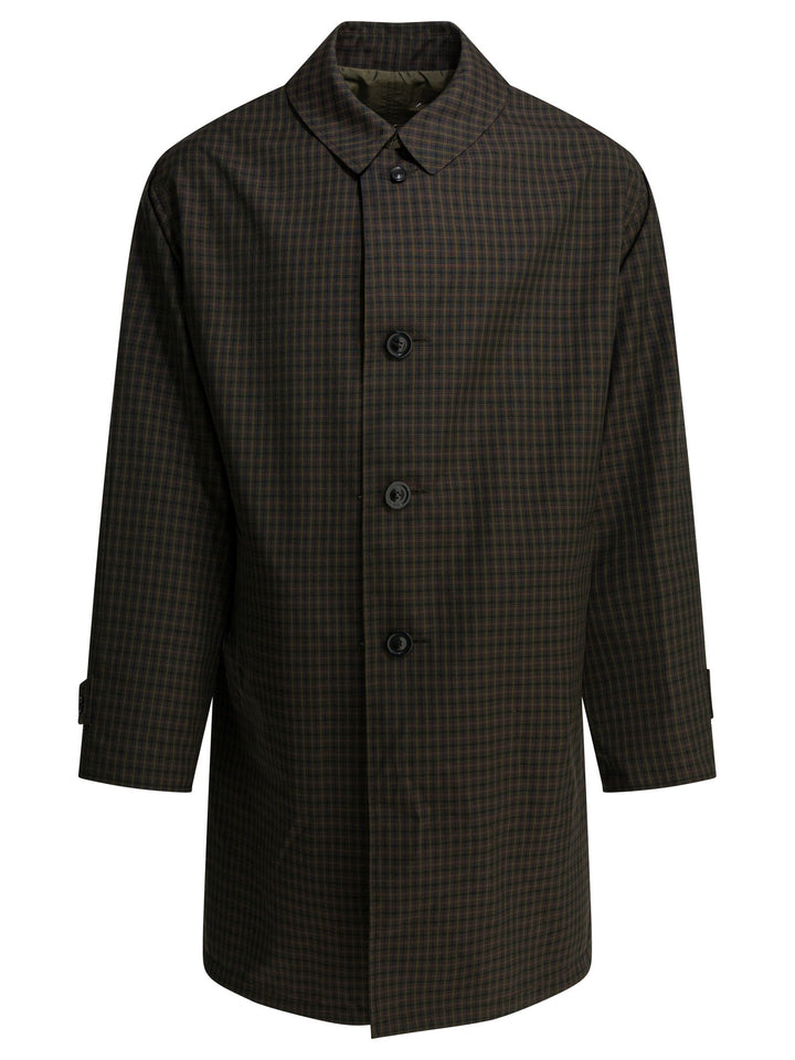 Maison Margiela Plaid Raincoat Jackets and Coats - Verde | 72de926554ca229bd4cd4105b45b8124c15a3877