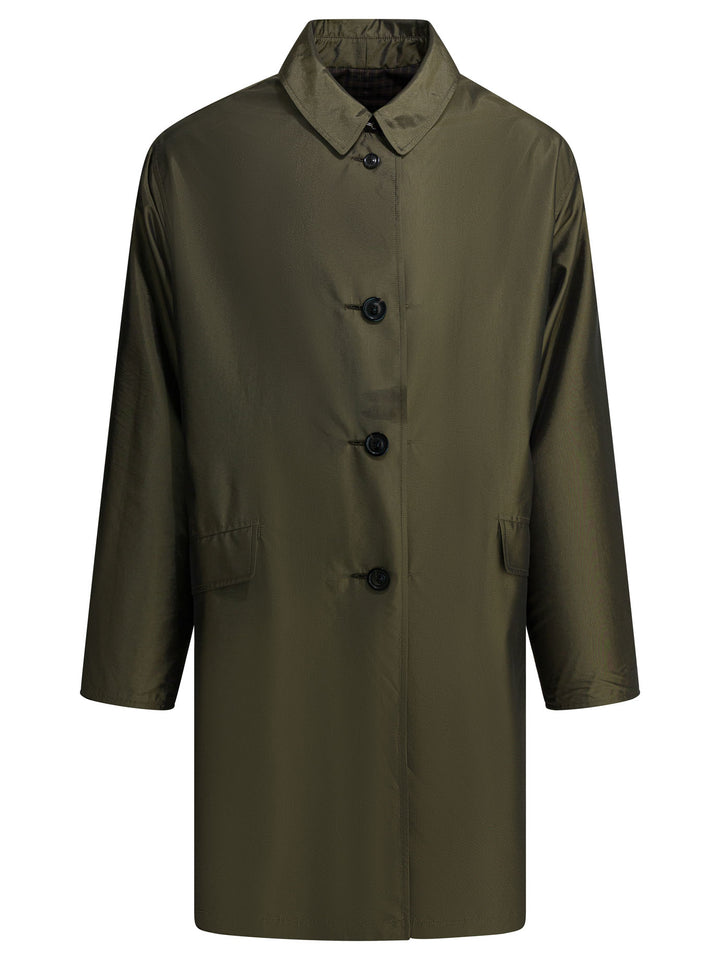 Maison Margiela Plaid Raincoat Jackets and Coats - Verde | 0762a8c76374194dc44178b682fa6c340ced2e4f