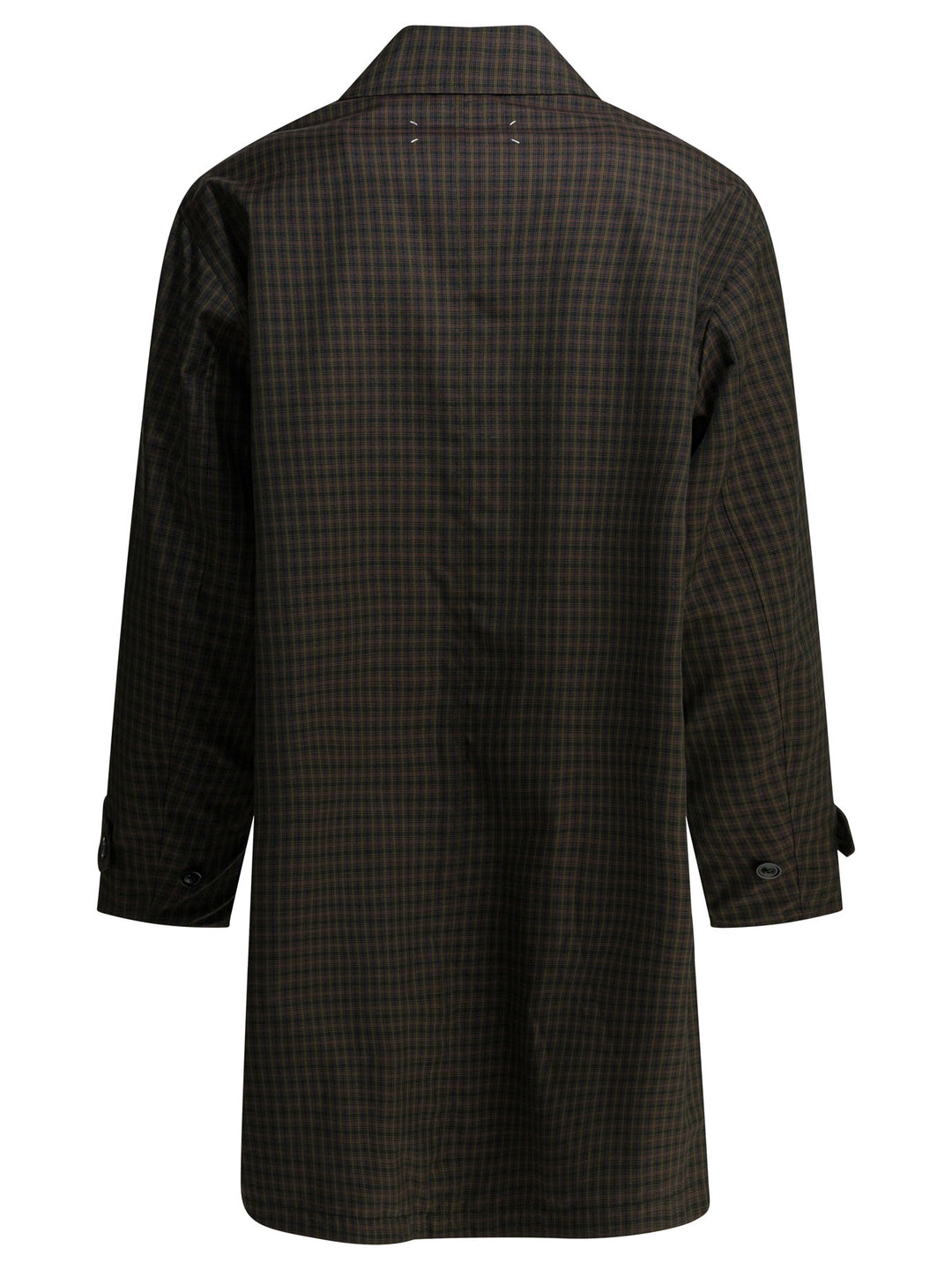Maison Margiela Plaid Raincoat Jackets and Coats - Verde | bb031e9838708935cc4635ed461280d0418f4d03