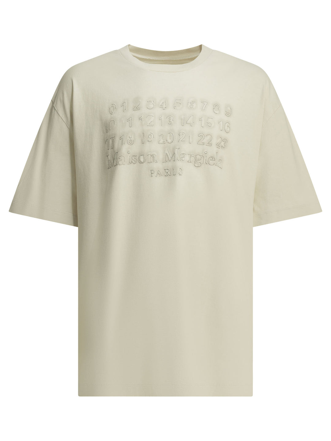 Maison Margiela Crew-Neck T-Shirt With Logo T-shirts - Bianco | 57e3d92a506772d0c9f43b633de67f898a5772a8