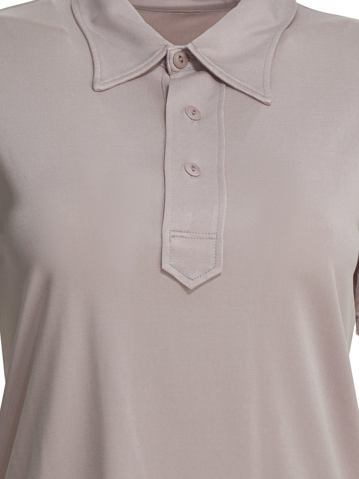 Maison Margiela Polo Shirt With Buttons Polo shirts - Rosa | 8566d939ae68c3843d2848feeb555fa50a633fee