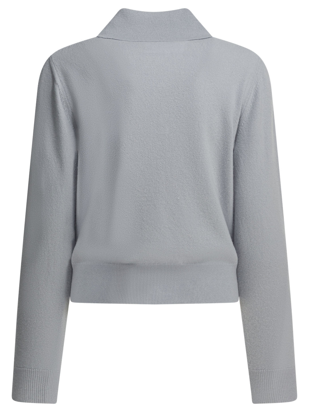Maison Margiela Virgin Wool Polo Sweater Knitwear - Light blue | 9bba004babcb9ef5a4edf9603e3d0bb4bf0aba91
