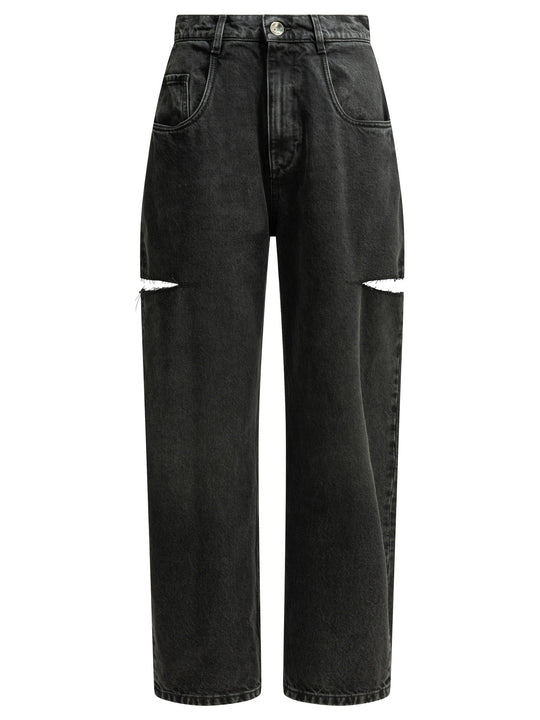 Straight-Leg Jeans Nero