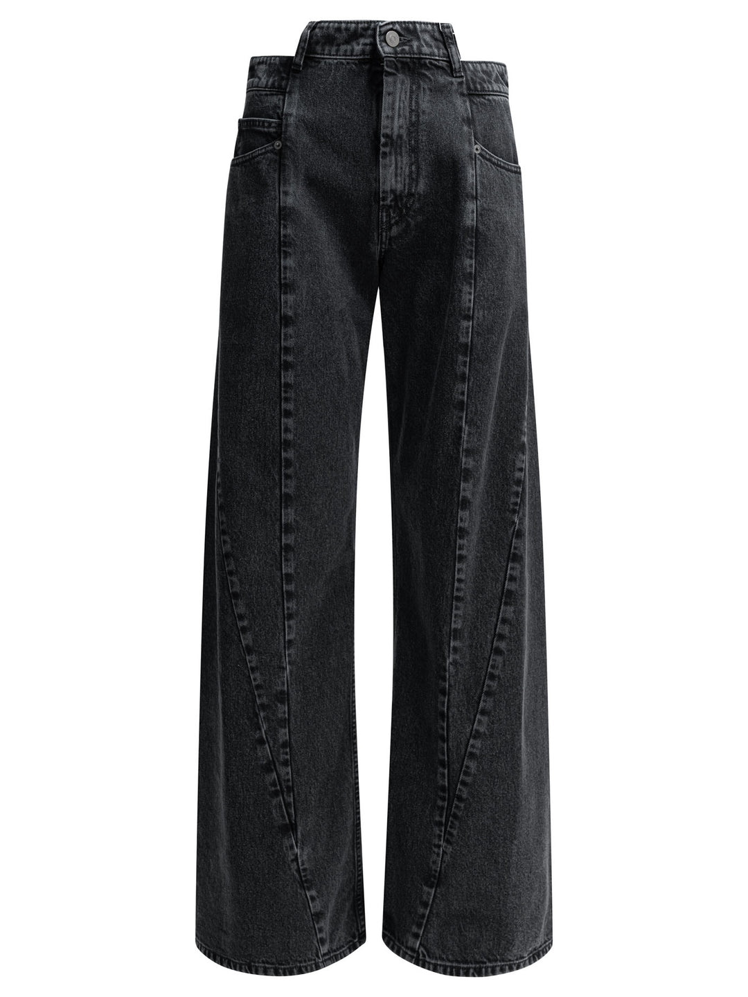 Maison Margiela Wide Leg Jeans - Nero | 30e2caa1292d958ed7bb97cb9865c3c0668cbb59