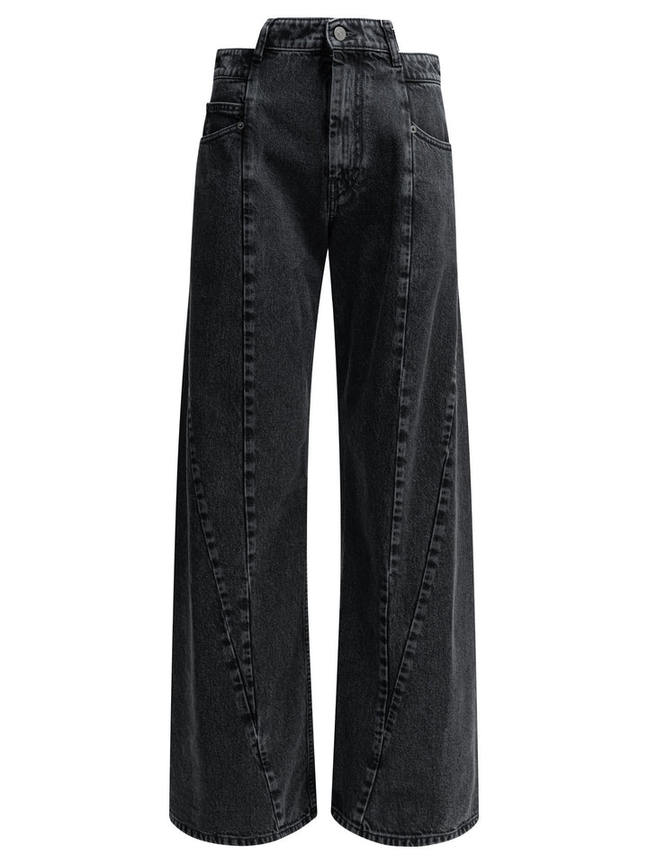 Maison Margiela Wide Leg Jeans - Nero | 30e2caa1292d958ed7bb97cb9865c3c0668cbb59