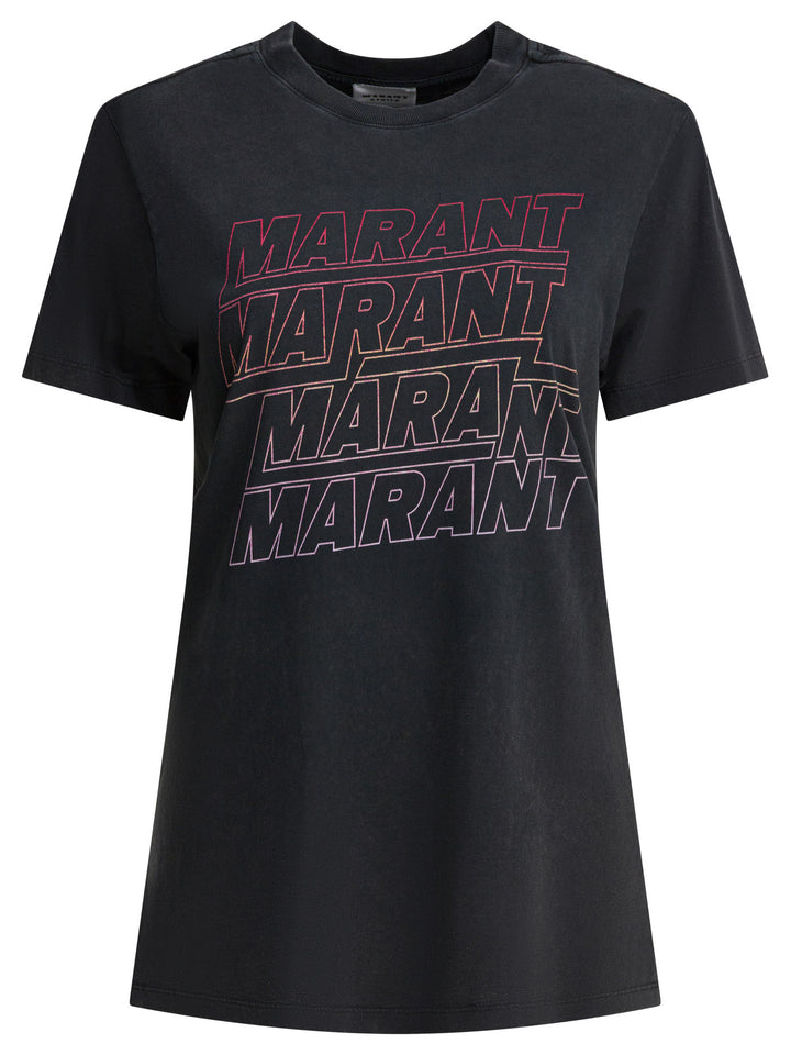 Marant ÉToile Zoeline T-shirts - Nero | 8dc1ec8af106f4353f3fd110bc58953efef3a321