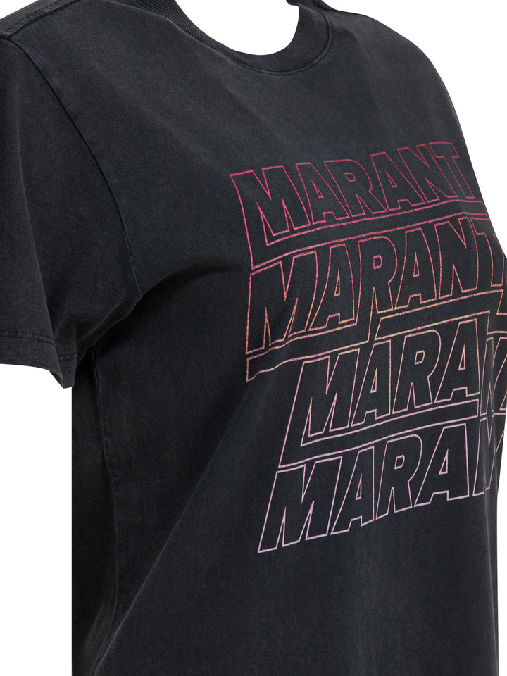 Marant ÉToile Zoeline T-shirts - Nero | 528521375e8146ade566c74fd95a5c8b2b1095a8