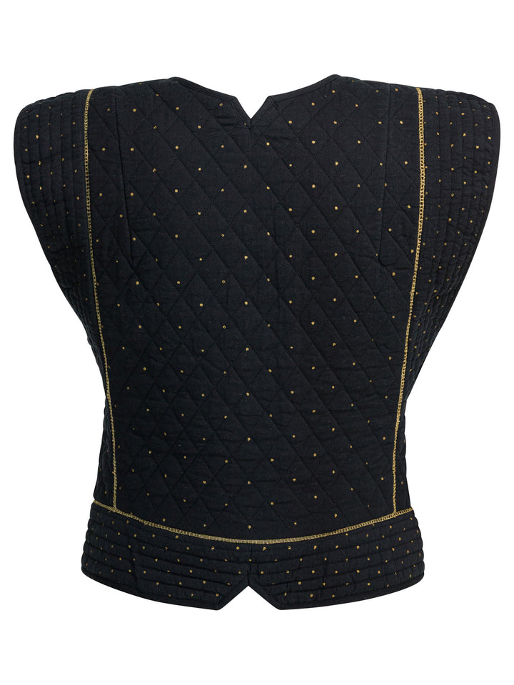 Marant ÉToile Volana Jackets and Coats - Nero | dd896a79057291f57457f9e178f648578586494c