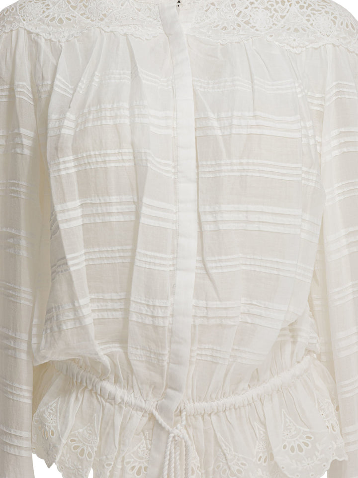 Marant ÉToile Polly Shirts - Bianco | 0b9e38b1ec478276d8562452bbac6607e63e45d3