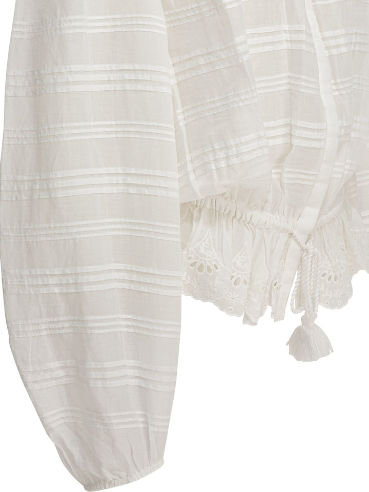 Marant ÉToile Polly Shirts - Bianco | e9ad8c5e039d930596ab8fa979a214ea07d7740c