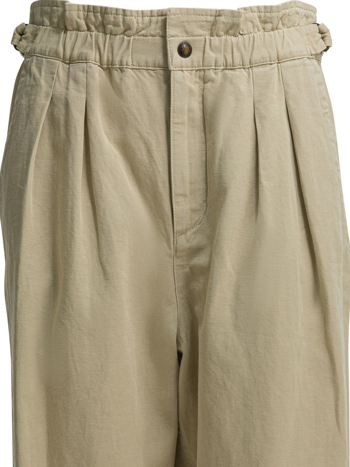 Marant ÉToile Neriah Trousers - Beige | 24117ca5c2837baa3717302f8b84842036e4a660