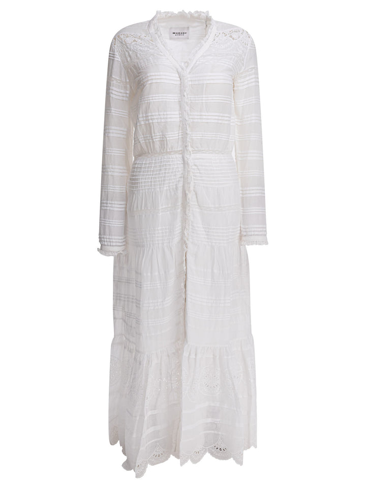 Marant ÉToile Cotton Chemise Dress Abiti - Bianco | 862ab6ca4bdfbafc84ca00128d86c73facfc6527