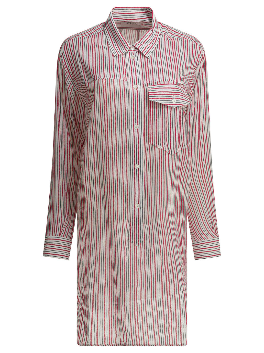 Marant ÉToile Striped Chemisier Dress Abiti - Rosso | c31385944ac901f8272a7a2084a3cb592aa877e7