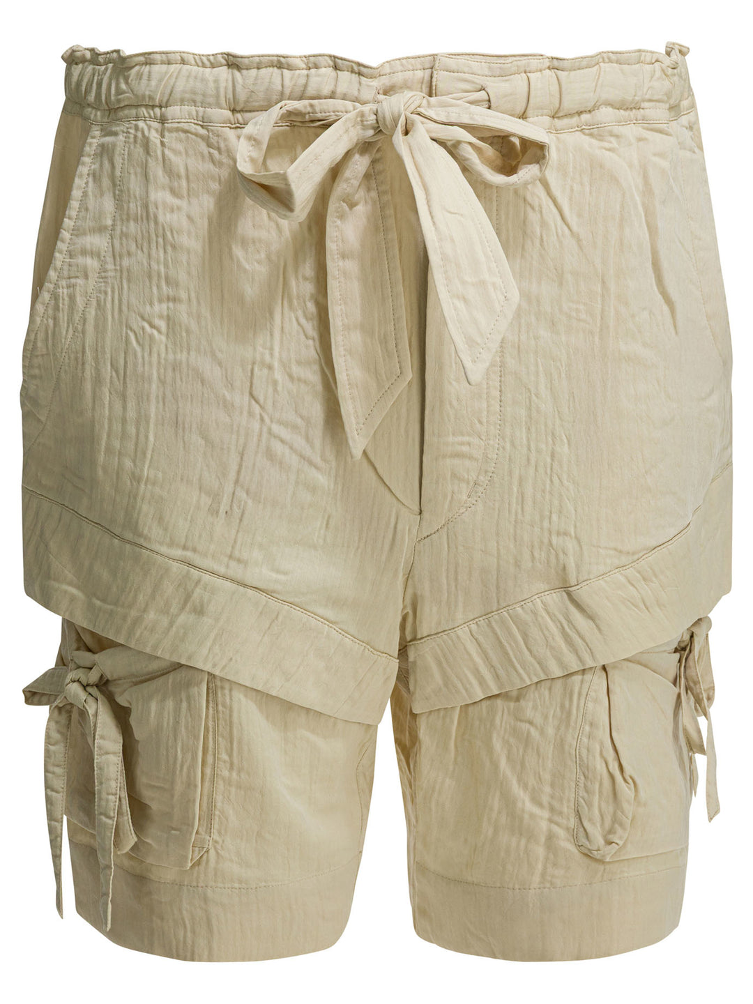 Marant ÉToile Bermia Shorts - Beige | 43edb2f996c852c2c1a65ecad925a872af392728