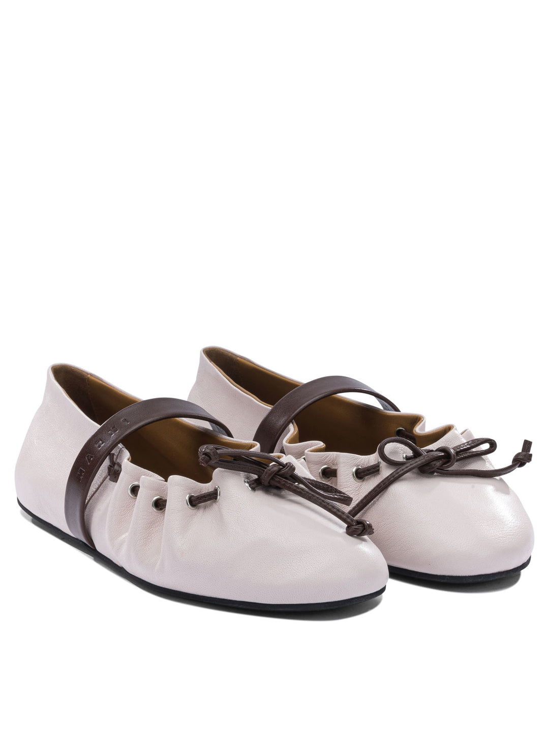 Marni Mary Jane Leather Ballet Flats Ballerinas - Rosa | f8e26a90ecb8c7d8fb34eed07b90b23db7b06be9