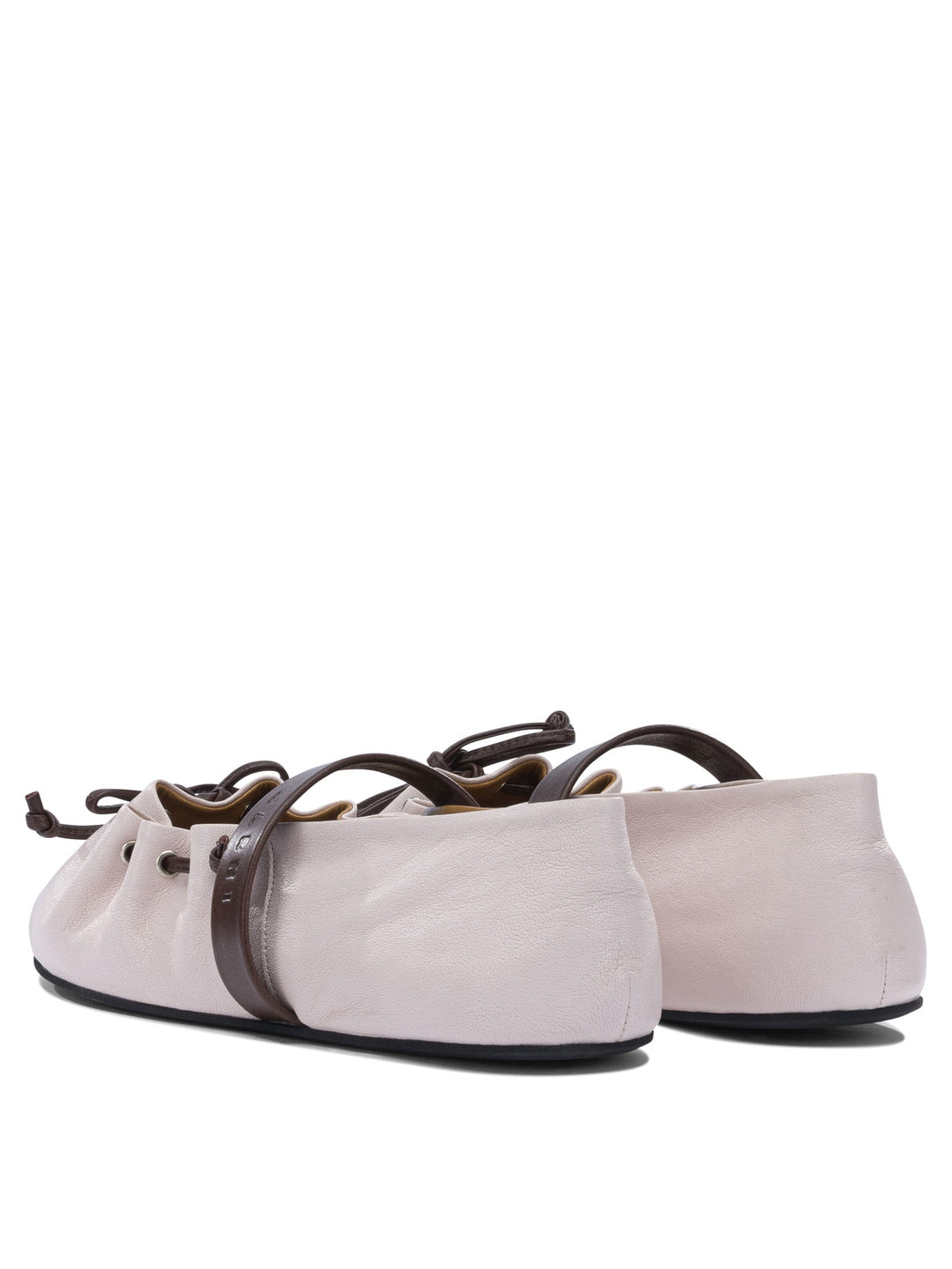 Marni Mary Jane Leather Ballet Flats Ballerinas - Rosa | b4320179aab08144e41619c73b5ca67a859680b8