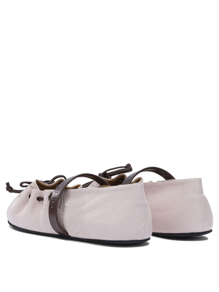 Marni Mary Jane Leather Ballet Flats Ballerinas - Rosa | b4320179aab08144e41619c73b5ca67a859680b8