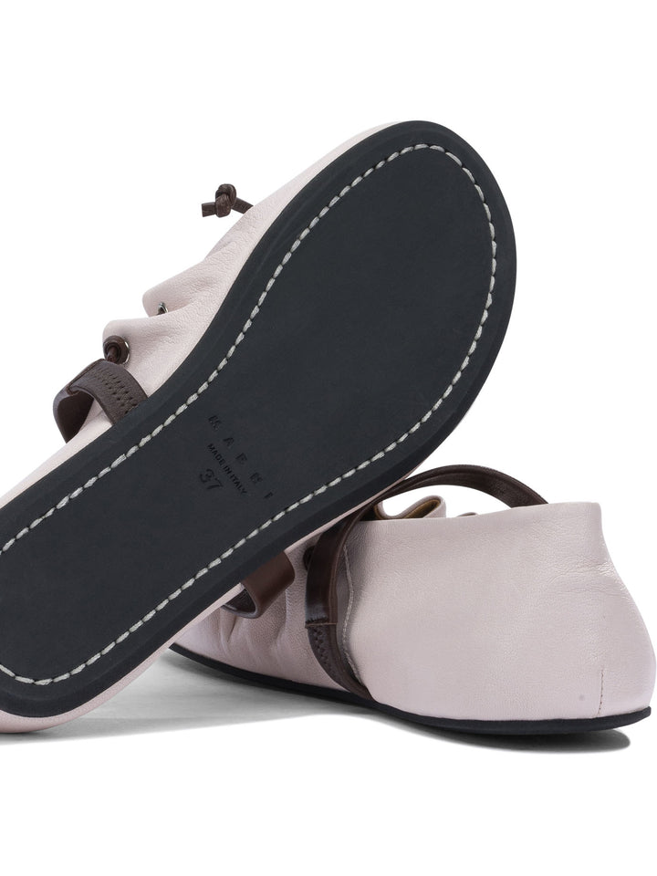 Marni Mary Jane Leather Ballet Flats Ballerinas - Rosa | facf62374be27673e2da681358a18c63478a1678