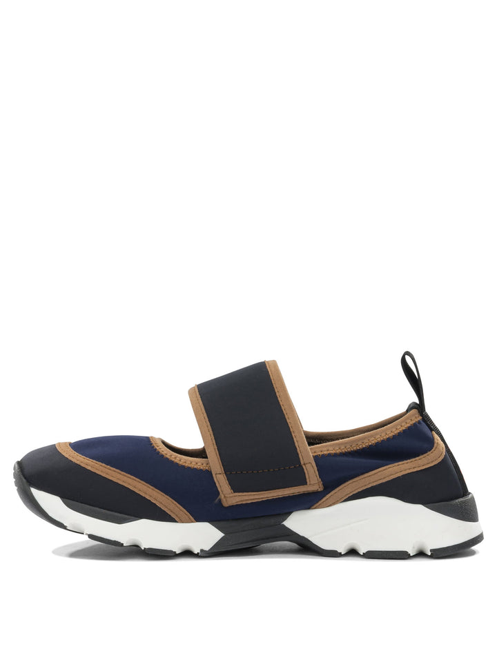 Marni Mary Jane Sneaker In Lycra Sneakers & Slip-On - Blu | 089ee9bd33be8f74f4c90924fdd05f6a11448a3c