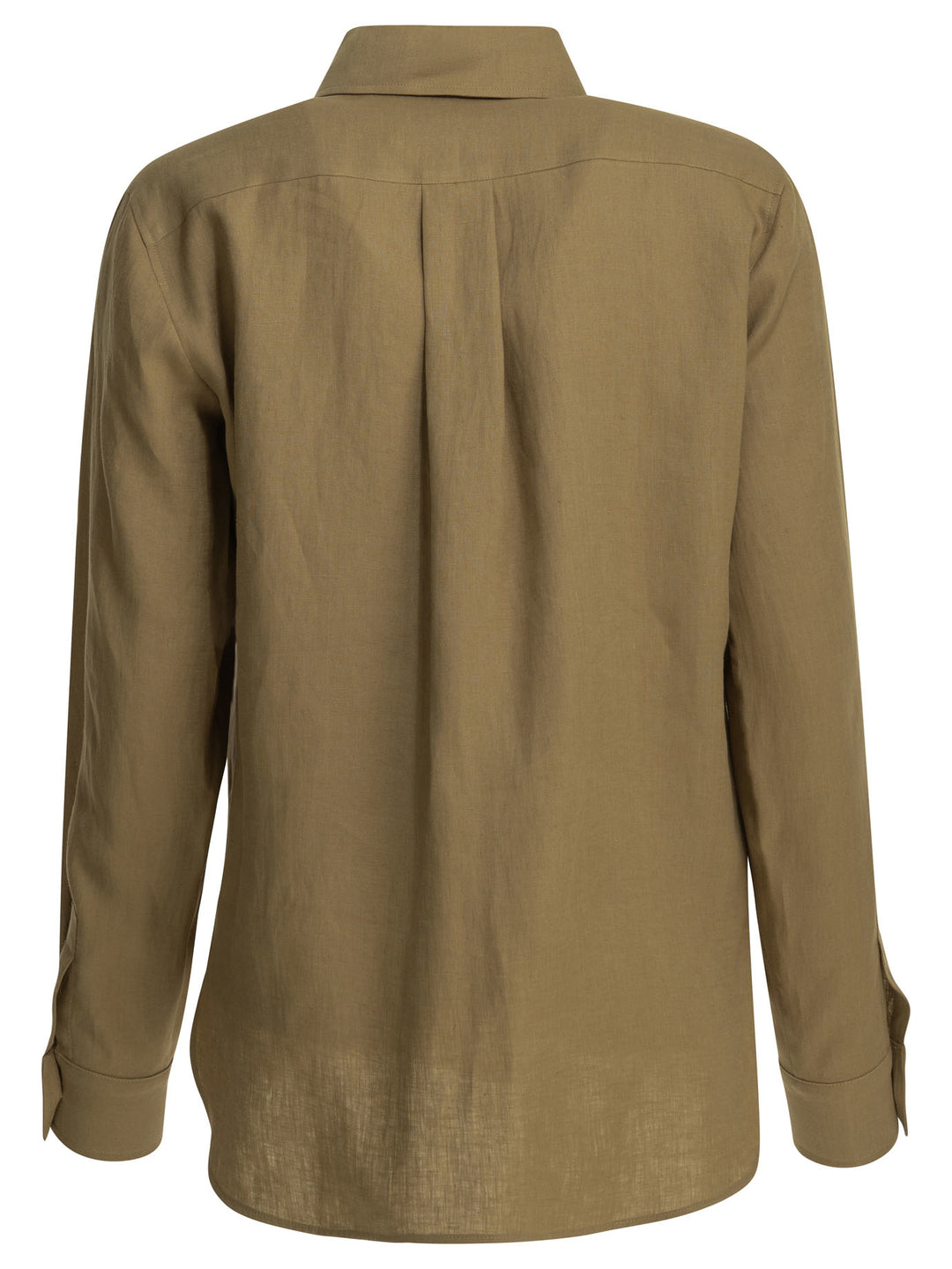 Max Mara Casual Linen Shirt Shirts - Marrone | 6e00446d8d98af9cbbcba6250cc4c480f0a43ad2