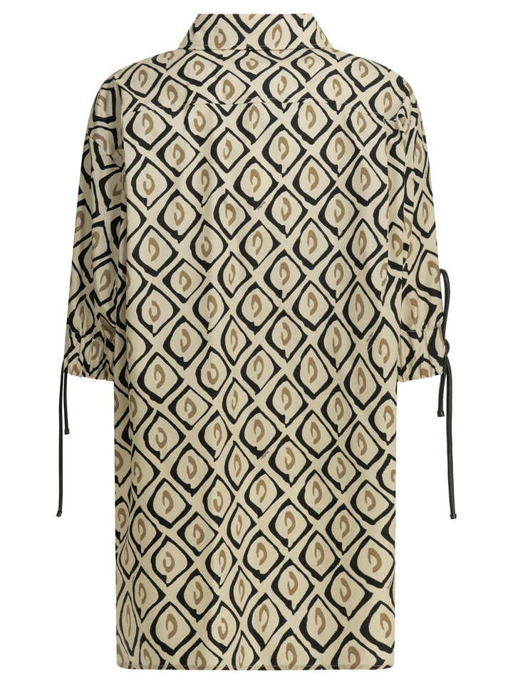 Max Mara Casual Printed Cotton Shirt Shirts - Beige | a578821d5f534a5afca507de64d49270794d0007