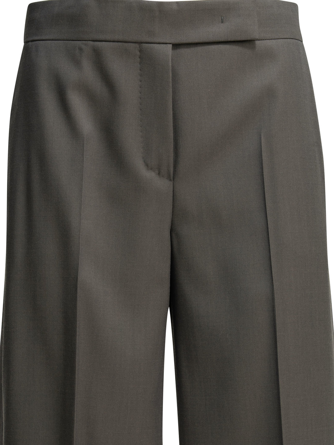 Max Mara Wool Tailored Pants Trousers - Grey | 5df73451b16db30b111f87289aca5d4e9470d8a8