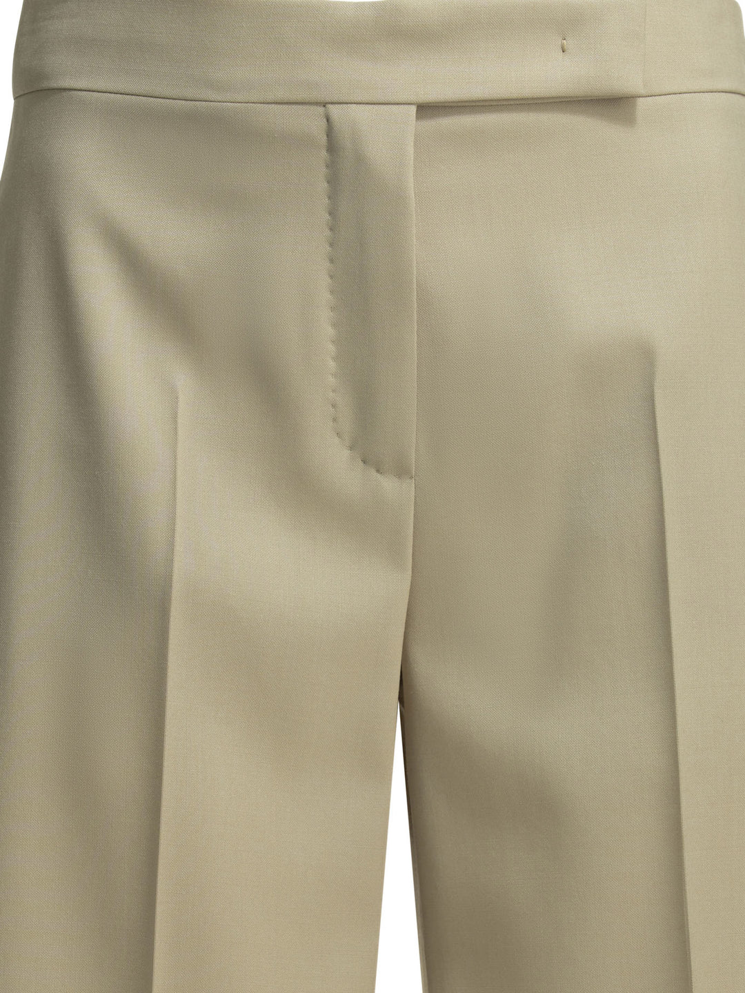 Max Mara Formal Wool Shorts - Beige | 5107c3bbc1e92941a228dd818b450094e379a29b