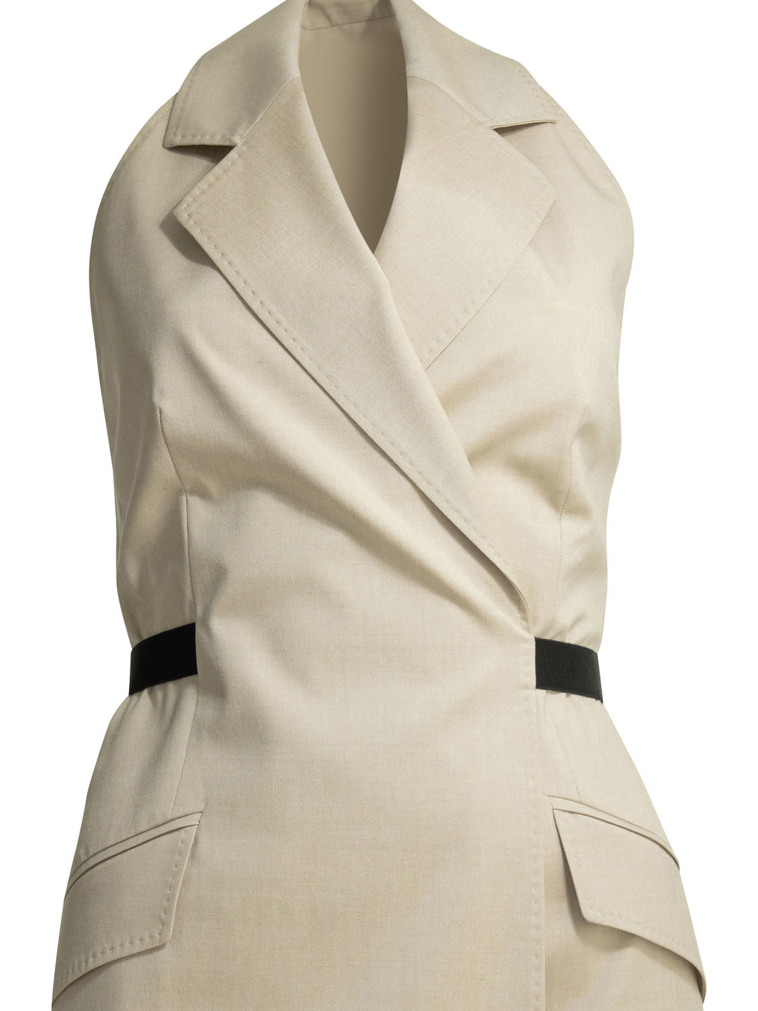 Max Mara Open Back Midi Dress Abiti - Beige | 884501078e485d9f9c06bd3671c96d33b59e6850