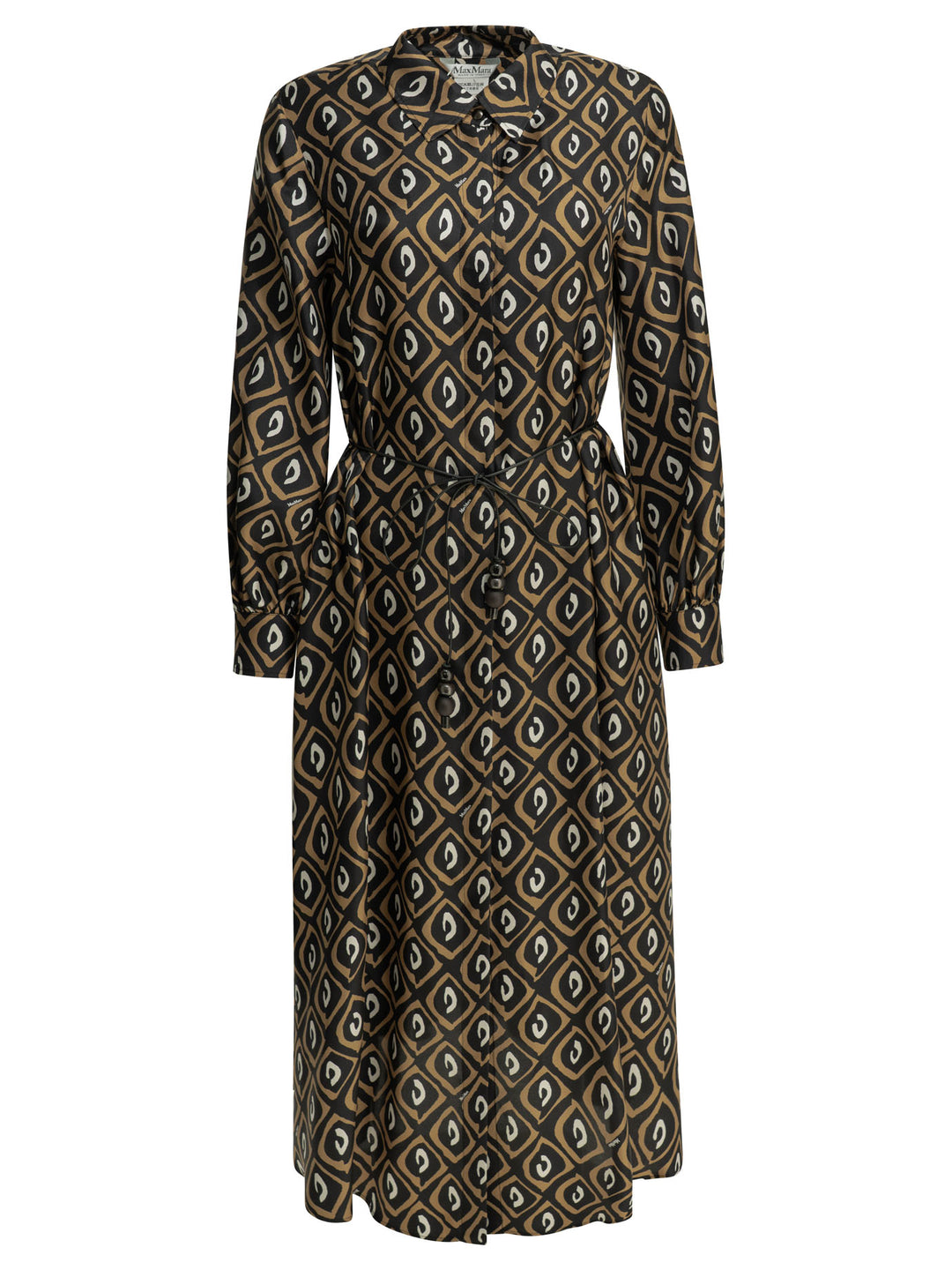 Max Mara Long Chemise Dress Abiti - Nero | c76636cef5ca30ad9af09f17df8d6518431d0950