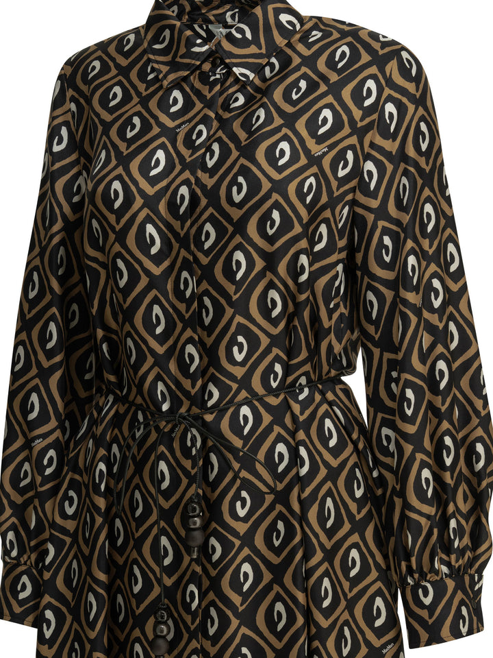 Max Mara Long Chemise Dress Abiti - Nero | 37e55f1ec7892eb9955e75dfa443342023ed44fa