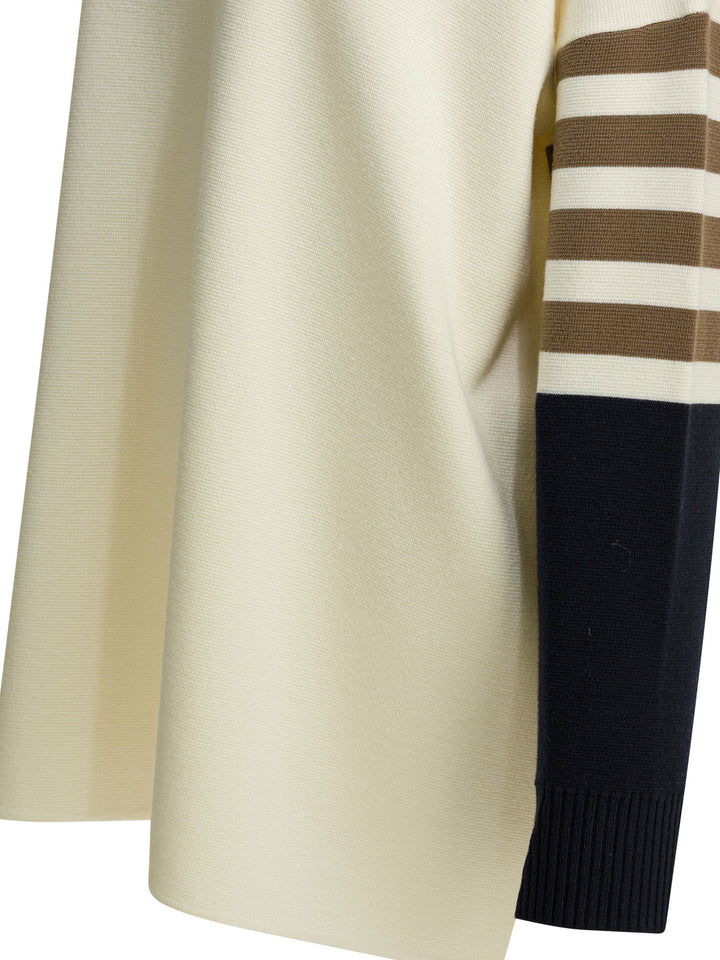 Max Mara Virgin Wool Hooded Sweater Knitwear - Bianco | c201d77bc4762cae321489dcb870a5c12fabfbfc