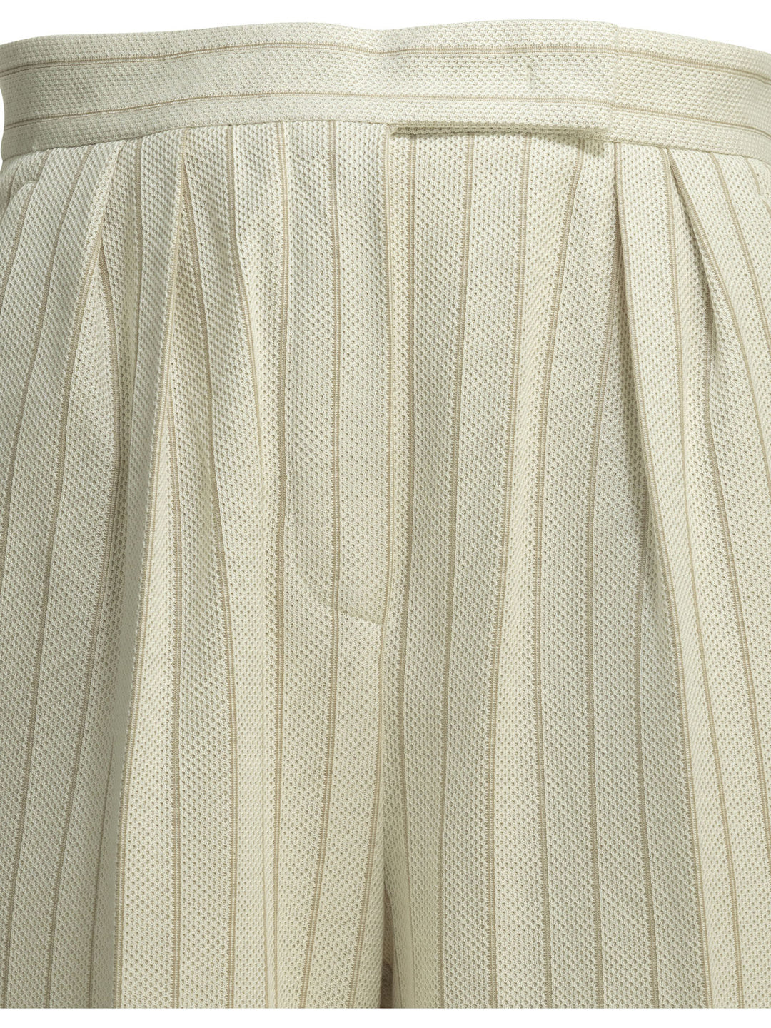 Max Mara Tailored Pinstripe Pants Trousers - Bianco | 55c948d89f632f9454fe3fe7ba0d6519c56a9e6e