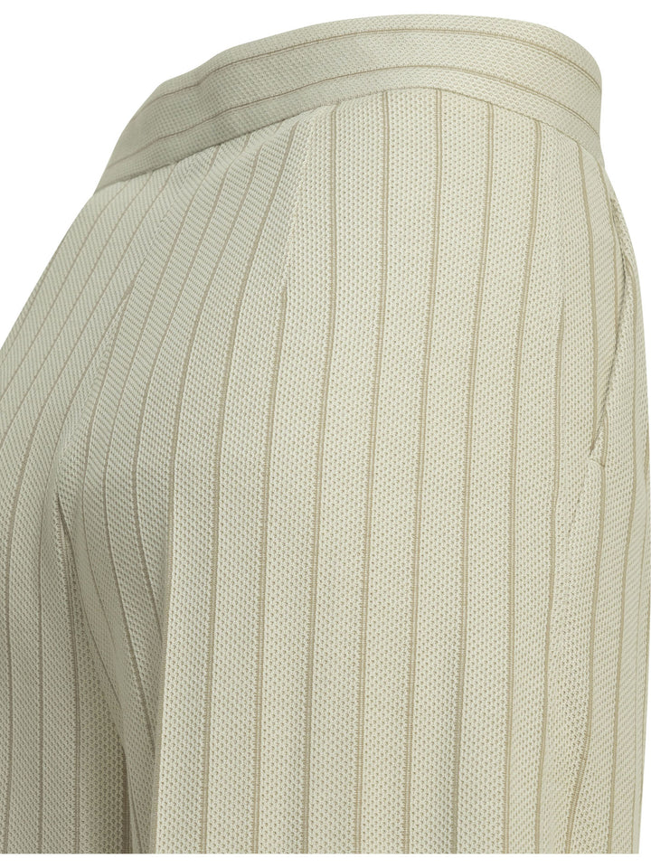 Max Mara Tailored Pinstripe Pants Trousers - Bianco | dab56037302f17c81405285186ee68cd8fbd76ed