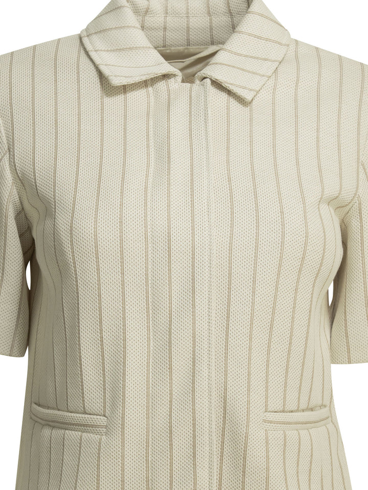 Max Mara Pinstripe Blazer Jackets and Coats - Bianco | 2983dce84005ccf2710f5430a1149fe2bdccdd44