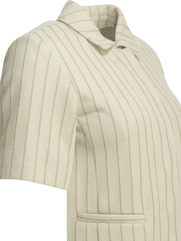 Max Mara Pinstripe Blazer Jackets and Coats - Bianco | 47997bb38a04f179c172e03ce7913ef87899fab4