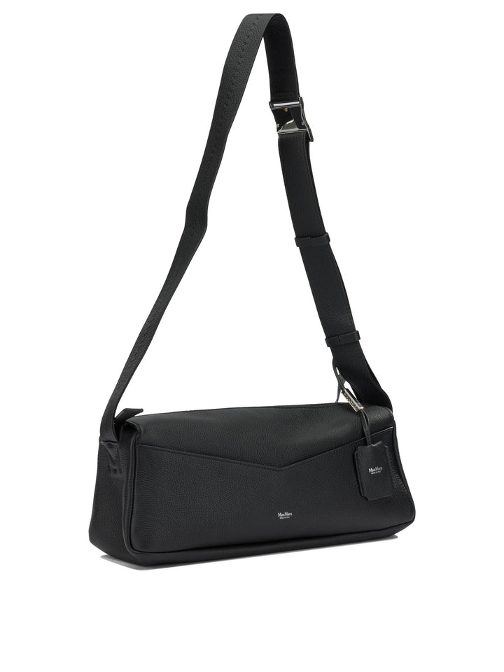 Max Mara Medium Leather Shoulder Bag Borse a Spalla e Tracolla - Nero | bd8ee49d0a1d7cfca7205966021838234279ec32