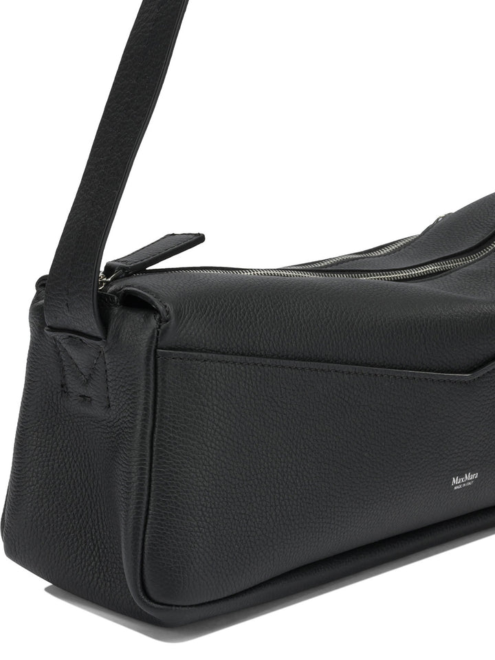 Max Mara Medium Leather Shoulder Bag Borse a Spalla e Tracolla - Nero | 14e397adb2c809404c92c3c22d02f13a96e47fd7