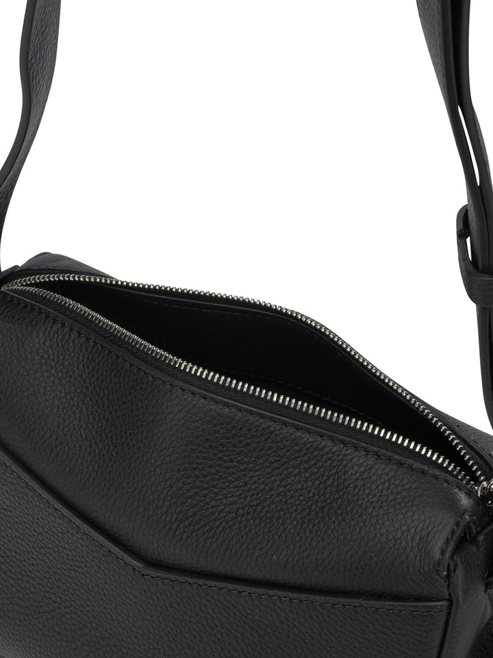 Max Mara Small Leather Shoulder Bag Borse a Spalla e Tracolla - Nero | 2f0c3891e25f52227b21717f570bd6ac613cc633
