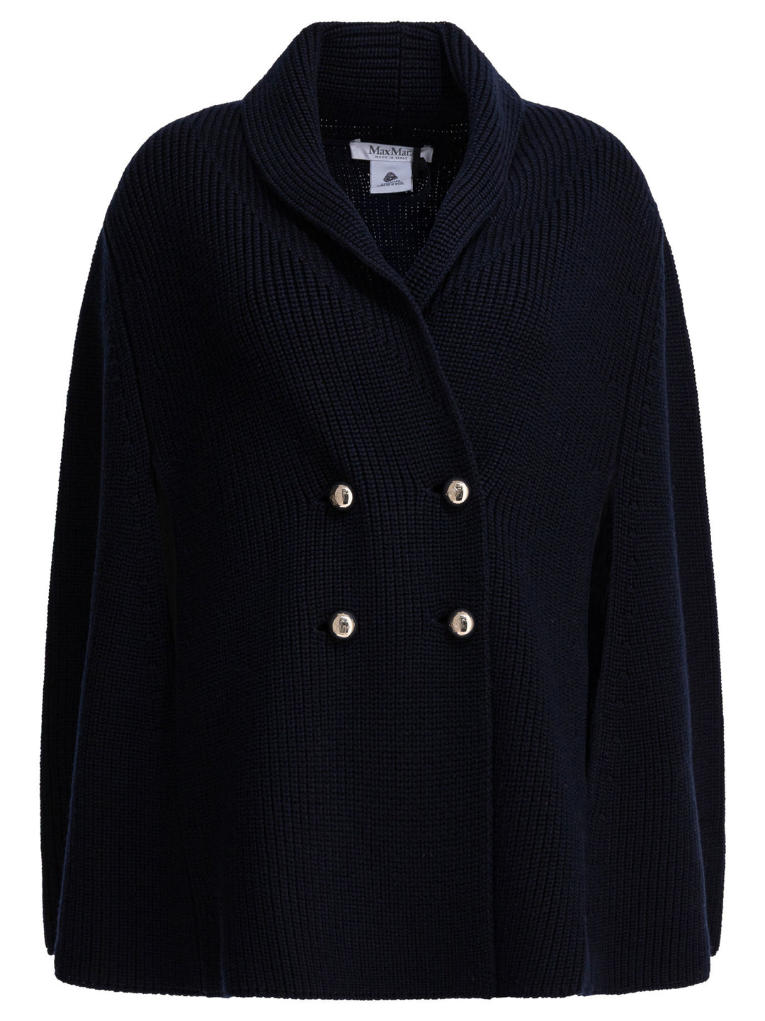 Max Mara Virgin Wool Cardigan Knitwear - Blu | 36318c4e610e907a5eb867fe0b101ca6eaf8fb9f