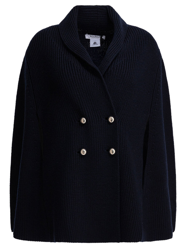 Max Mara Virgin Wool Cardigan Knitwear - Blu | 36318c4e610e907a5eb867fe0b101ca6eaf8fb9f