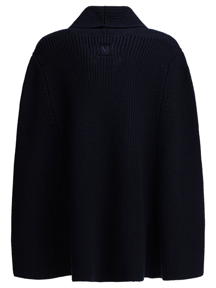 Max Mara Virgin Wool Cardigan Knitwear - Blu | 3f3e36c06acd00af94500a7c3658f8aaaccfa9d5