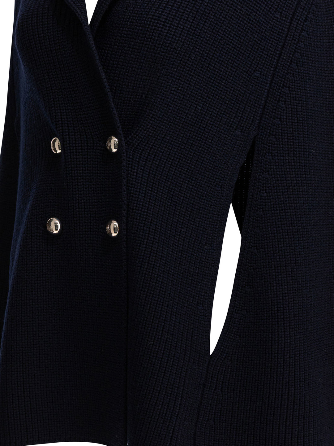 Max Mara Virgin Wool Cardigan Knitwear - Blu | 3bdb9d98b74cf54bcf9e7a6cbe698eb514184f38