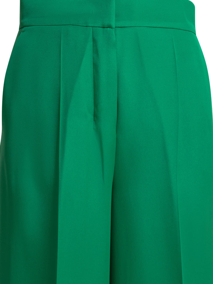 Max Mara Pianoforte Silk Tailored Pants Trousers - Verde | 6fa29956aa22d1a8c31c80bb222a57214db44485