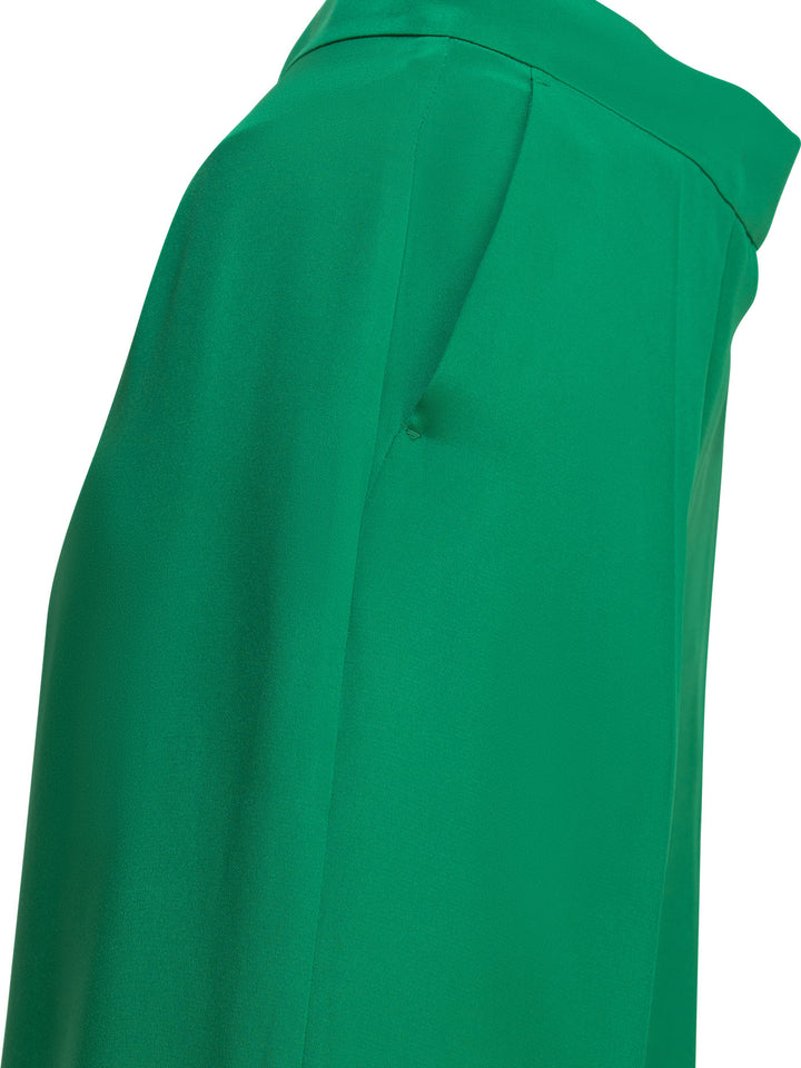 Max Mara Pianoforte Silk Tailored Pants Trousers - Verde | 27ea92b6615621f20ecde42b53603975bd3df06b