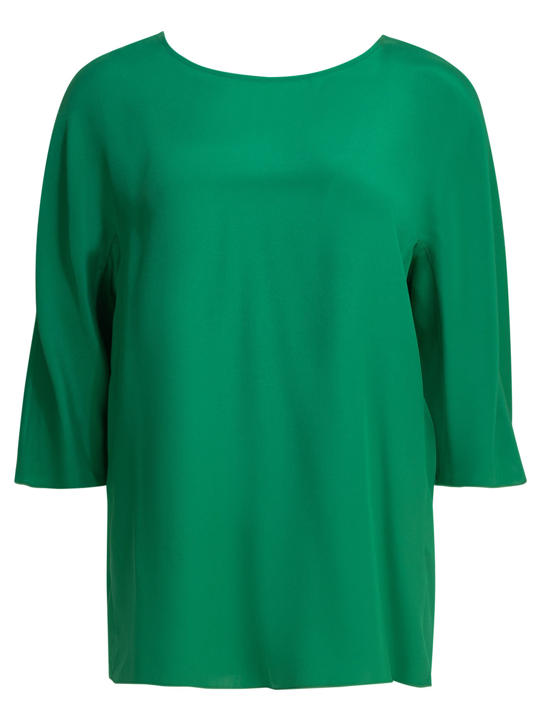 Max Mara Pianoforte Silk Blouse With Reverse Bow Shirts - Verde | 180114d7780290a33fb2fdb59b57c74e7c86eb59