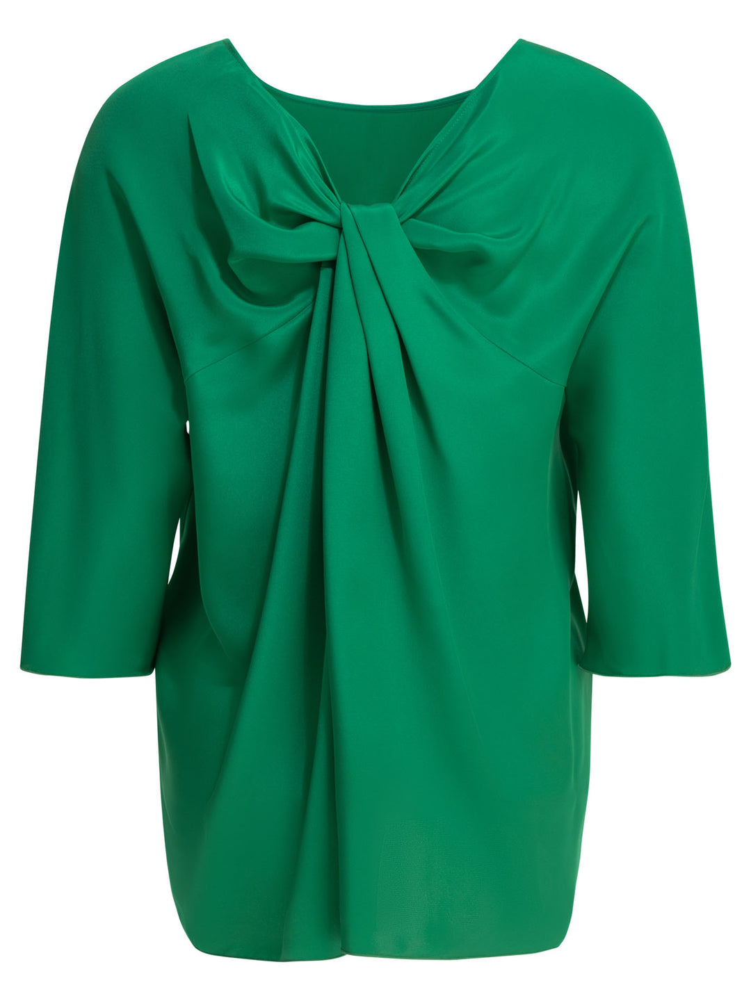 Max Mara Pianoforte Silk Blouse With Reverse Bow Shirts - Verde | 7e8ae8d7f0eec9aca7844b461d39565906ef8ffe