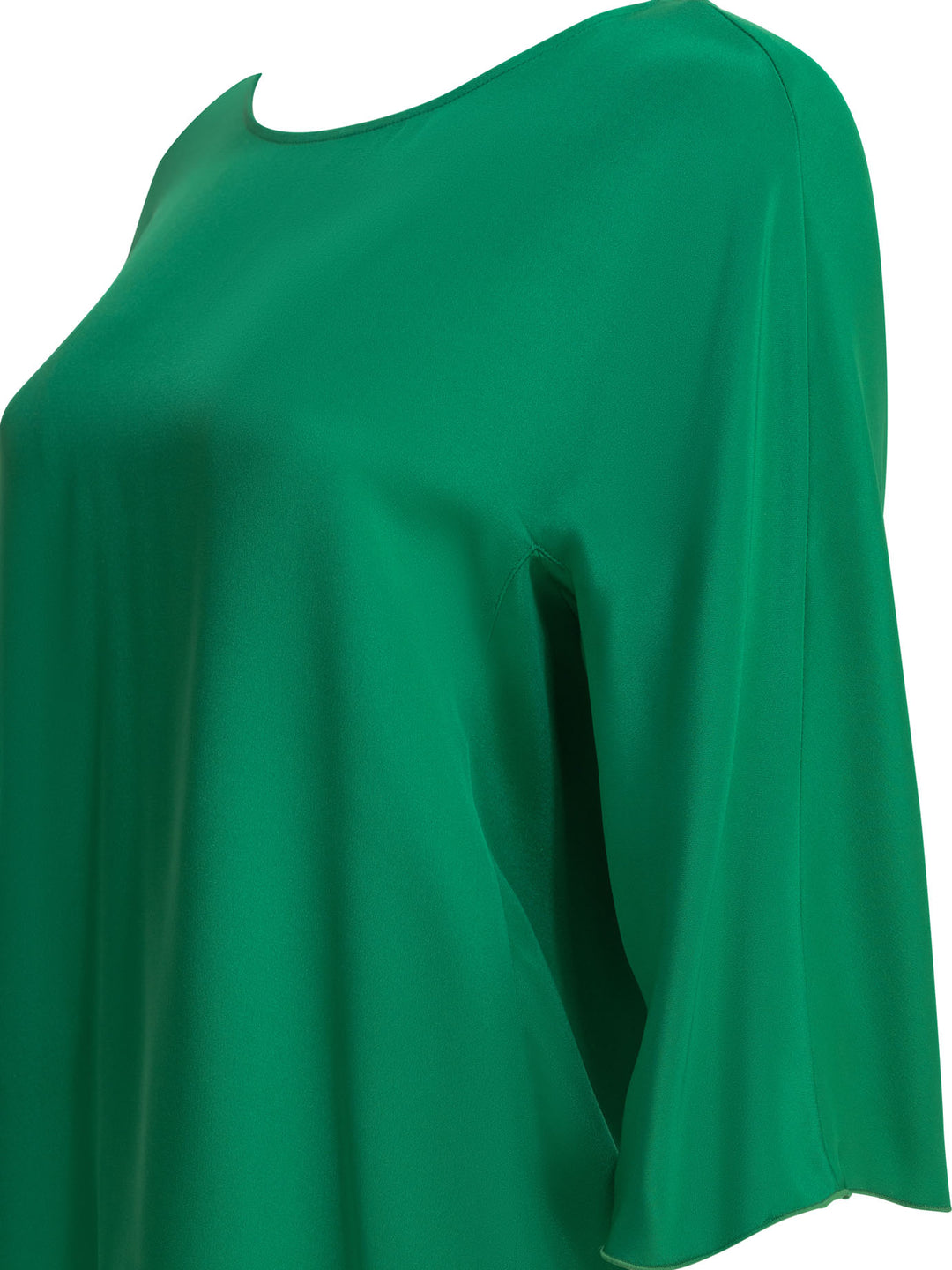 Max Mara Pianoforte Silk Blouse With Reverse Bow Shirts - Verde | 5f8be3cd1189f0f6c19dbac527e30f1fef16dbc0