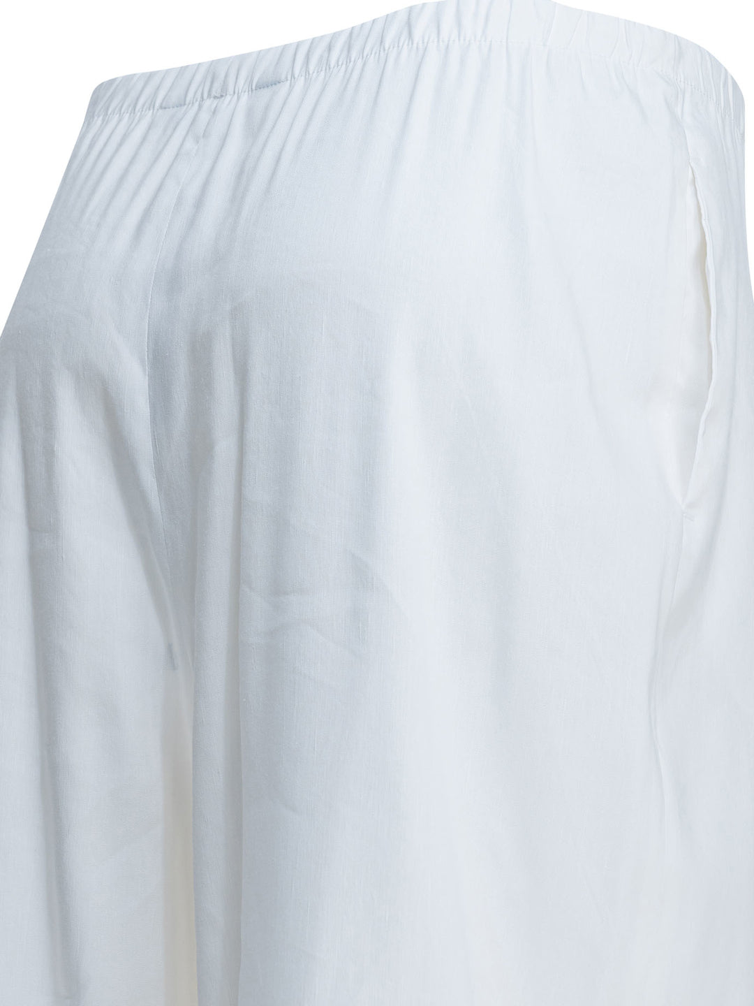 Max Mara Pure Casual Linen Blend Pants Trousers - Bianco | 8ea6ba370ad6f01a7acbc553c1621325d1d08a05